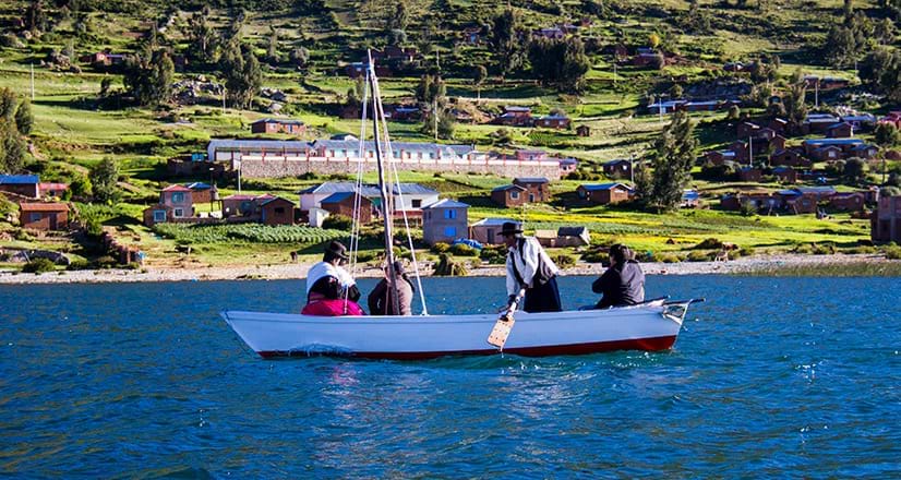 Sailing on Lake Titicaca
